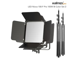 Walimex pro LED Niova 100-F Pro 100W Bi Color Set2
