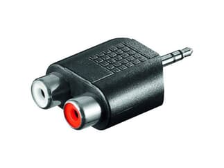 Audio-Adapter, 3,5 mm Stecker Stereo>2xCinchkupplung