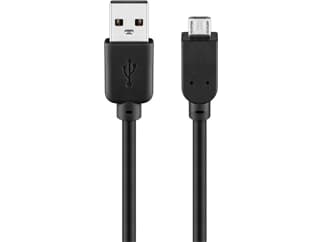 Goobay USB 2.0 Hi-Speed Kabel, Schwarz, 1,8m