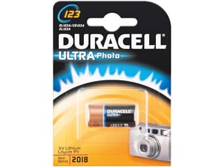 Duracell Ultra Photo CR123A (DL123) - Lithium Batterie, 3 V
