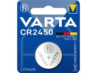 VARTA CR2450 (6450) Batterie, 1 Stk. Blister, Lithium-Knopfzelle, 3 V