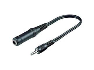 Audio-Video-Kabel 0,2 m lose Ware, 3,5 mm stereo St.>6,35 mm stereo Kuppl.