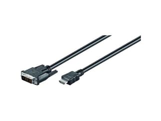 HDMI / DVI-D Kabel 1,0 Meter lose Ware, 19pol. HDMI-Stecker>DVI-D (18+1) Stecker