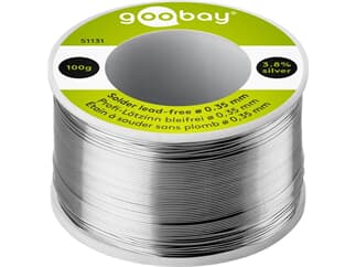 Goobay Profi-Lötzinn bleifrei, ø 0,35 mm, 100 g