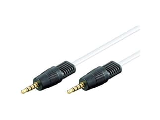 Audio-Kabel 1,0 m lose Ware, 4-pol.3,5mm Stecker >4-pol.3,5mm Stecker