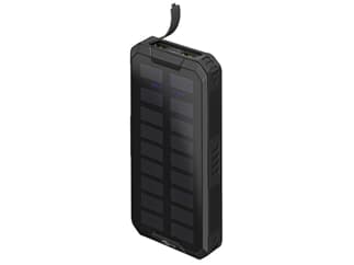 Goobay Outdoor Schnelllade-Powerbank mit Solar 20.000 mAh (USB-C™ PD, QC 3.0)