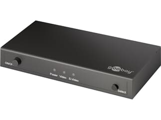 Goobay Cinch/HDMI™ Konverter, Schwarz - konvertiert analoge Audio- und Video-Signale in digitale HDM