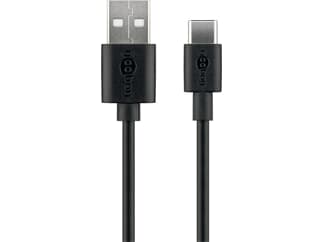 Goobay USB-C™ Lade- und Synchronisationskabel, verbindet Geräte mit USB-C™- und USB-A-Anschlüssen miteinander