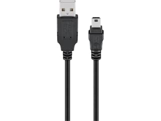 Goobay USB 2.0 Hi-Speed Kabel, Schwarz, 3m