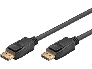 Goobay DisplayPort Verbindungskabel 1.2, vergoldet, 2 m, Schwarz - DisplayPort-Stecker > DisplayPort