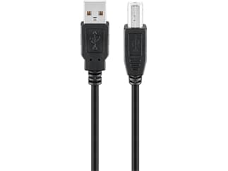 Goobay USB 2.0 Hi-Speed Kabel, Schwarz, 1,8 m
