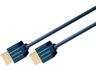 Clicktronic Ultraslim High Speed HDMI™ Kabel mit Ethernet, 1,5m, HD / 3D-TV