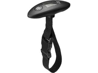 Goobay Digitale Kofferwaage, Schwarz - bis 40 kg zur präzisen Gewichtsermittlung bei Reisegepäck