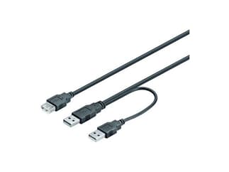 USB 2.0 Kabel lose Ware, 2x A Stecker > A Buchse