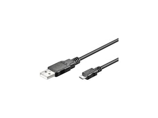 USB-Verbindungskabel Lose Ware, ¦A- Stecker > micro ¦B- Stecker 1meter