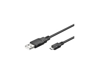 goobay USB-Verbindungskabel Lose Ware, A- Stecker > micro B- Stecker, 1,8m