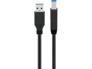 Goobay USB 3.0 SuperSpeed Kabel, schwarz, 3m