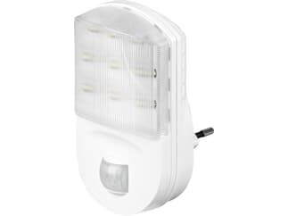 Goobay LED-Nachtlicht mit Bewegungsmelder, Weiß - für Innen (IP20), 120 ° Erfassung, 9 m Reichweite,