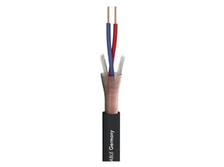 Sommer Cable Mikrofonkabel Stage 22 Highflex; 2x 0,22 mm² schwarz, Laufmeter