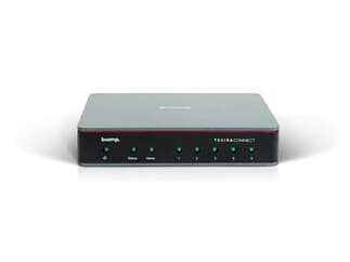 biamp. Tesira CONNECT TC-5 - 5-Port "Plug & Play" Tesira Switch mit 4x PoE+ Port