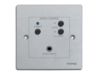 biamp. ACPR - Audio-Control-Panel mit fest angeschlossenem rückseitigem Anschlusseingang