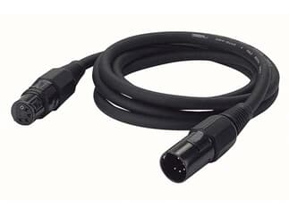 5PCS DMX Kabel 1m 3-Pin XLR Kabel DMX Signalkabel für Moving Head Par Licht 