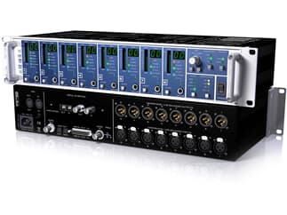 RME Micstasy, 8-Channel, 192 kHz, remote controllable Mic/Line/Instrument Preamp and AD Converter, 1(optional i64 MADI Card)