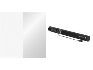 Showtec Handheld 50cm Konfetti Streamer/Luftschlangen White + Silver