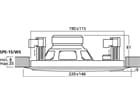 MONACOR SPE-15/WS - Hi-Fi-Wand- und Deckenlautsprecher, 8 O
