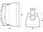 Monacor WALL-05/SW, 40W, 8Ohm, IP65, 2-Wege-Lautsprecherboxen-Paar, schwarz