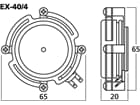MONACOR EX-40/4 - Exciter-Lautsprecher