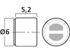 MONACOR MCE-4001 - Qualitäts-Subminiatur-Elektret-Mikrofonkapsel (Kugelcharakteristik)