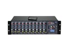 Omnitronic RM-1422FX USB Rack-Mixer 19"-Mixer mit 12 Kanälen