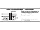 MONACOR TR-175/10 - 100-V-Leistungs-Audio-Transformator