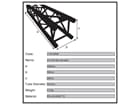 DURATRUSS DT 34/2-250 Schwarz, 4-Punkt-Traverse 250cm, schwarz