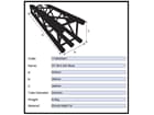 DURATRUSS DT 35/4-050 Schwarz, 4-Punkt-Traverse 50cm, schwarz