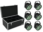 EUROLITE Set 6x LED PARty Spot + Case TDV-1