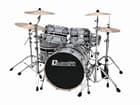 DIMAVERY DS-600 Schlagzeug-Set - Fünfteiliges Rock-Drumset mit Hardware