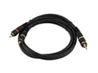 Kabel CC-03 2x2 Cinch rot/sw 0,3m HighEnd