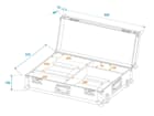 ROADINGER Flightcase 2x LED TSL-1000 mit Trolleyfunktion