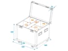 ROADINGER Flightcase 4x LED IP PAR 7x8W QCL/7x9W SCL mit Rollen