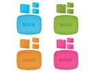 RØDE COLORS, Set mit vierfarbigen Identifikationskappen und -clips für vier NT-USB Mini und USB-Kabel
