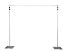 EUROLITE MCS-4248 Mobile Curtain Stand, Variabler Vorhangständer aus Aluminium 2,5 - 4,8 m - B-Ware
