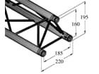 ALUTRUSS DECOLOCK DQ3-3000 3-Punkt-Traverse 300cm