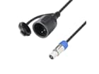 Adam Hall Cables 8101 KF 0150 PCON X - 1,5 m Verlängerungskabel CEE7/7 Buchse auf Power Twist Stecker, 3 x 1.5 mm²