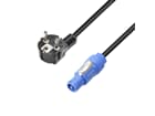 Adam Hall Cables 8101 PCON 0300 X - Netzkabel CEE 7/7 - Power Twist, 1,5 mm², 3 m
