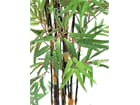 Bambus Dunkelstamm/Zementto. 1735Bl.210cm, Kunstpflanze