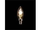 Showtec LED Filament Candle Bulb E14, 2W, dimmbar, Gold-Glasabdeckung, C35