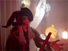Europalms Halloween Hexe, animiert, LED-Augen, Sound