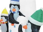 Euro Palms Aufblasbare Figur Pinguine, 240cm Selbstaufblasender Eisberg mit 4 Pinguinen